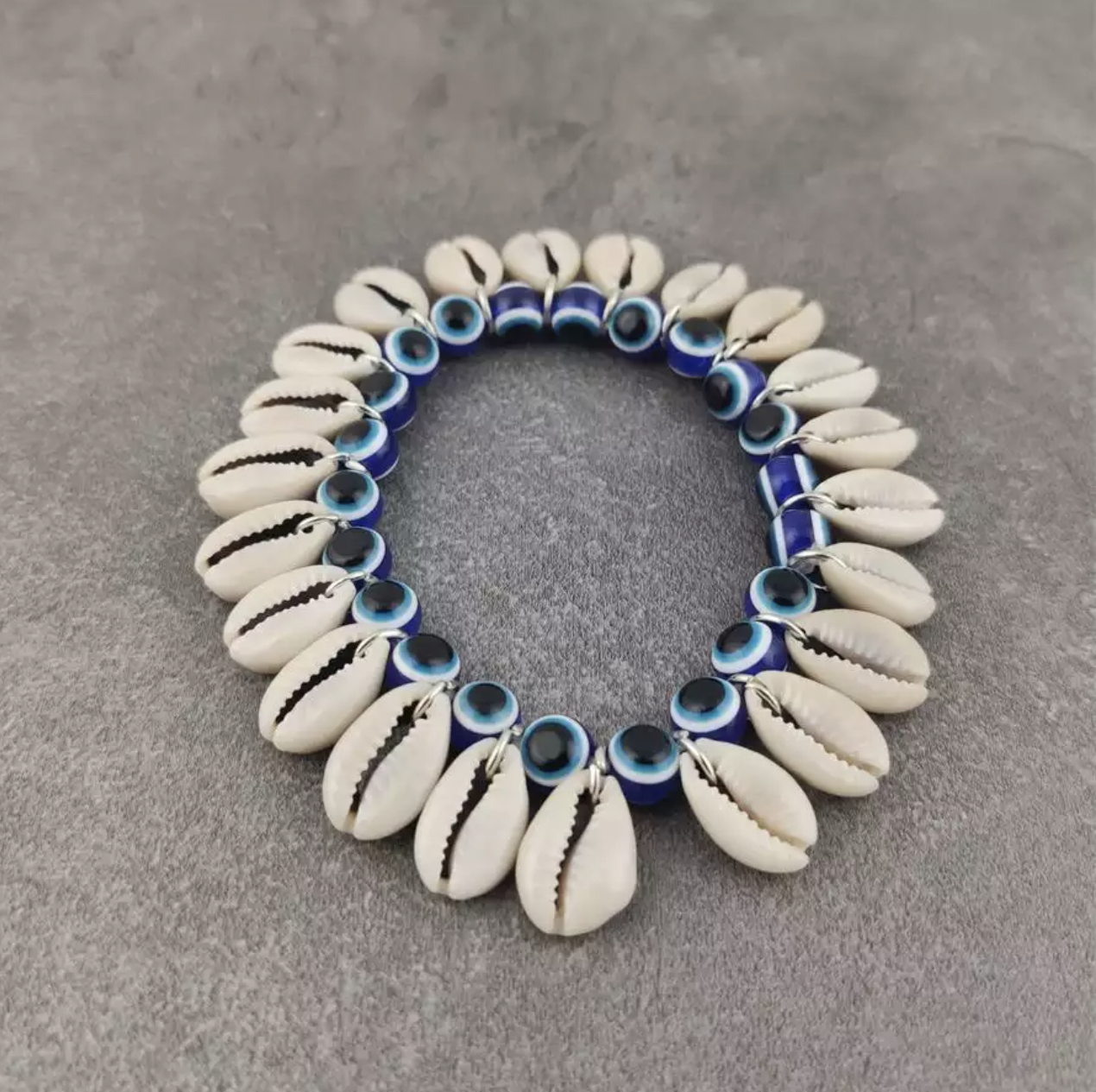 Blue evil eye bracelet
